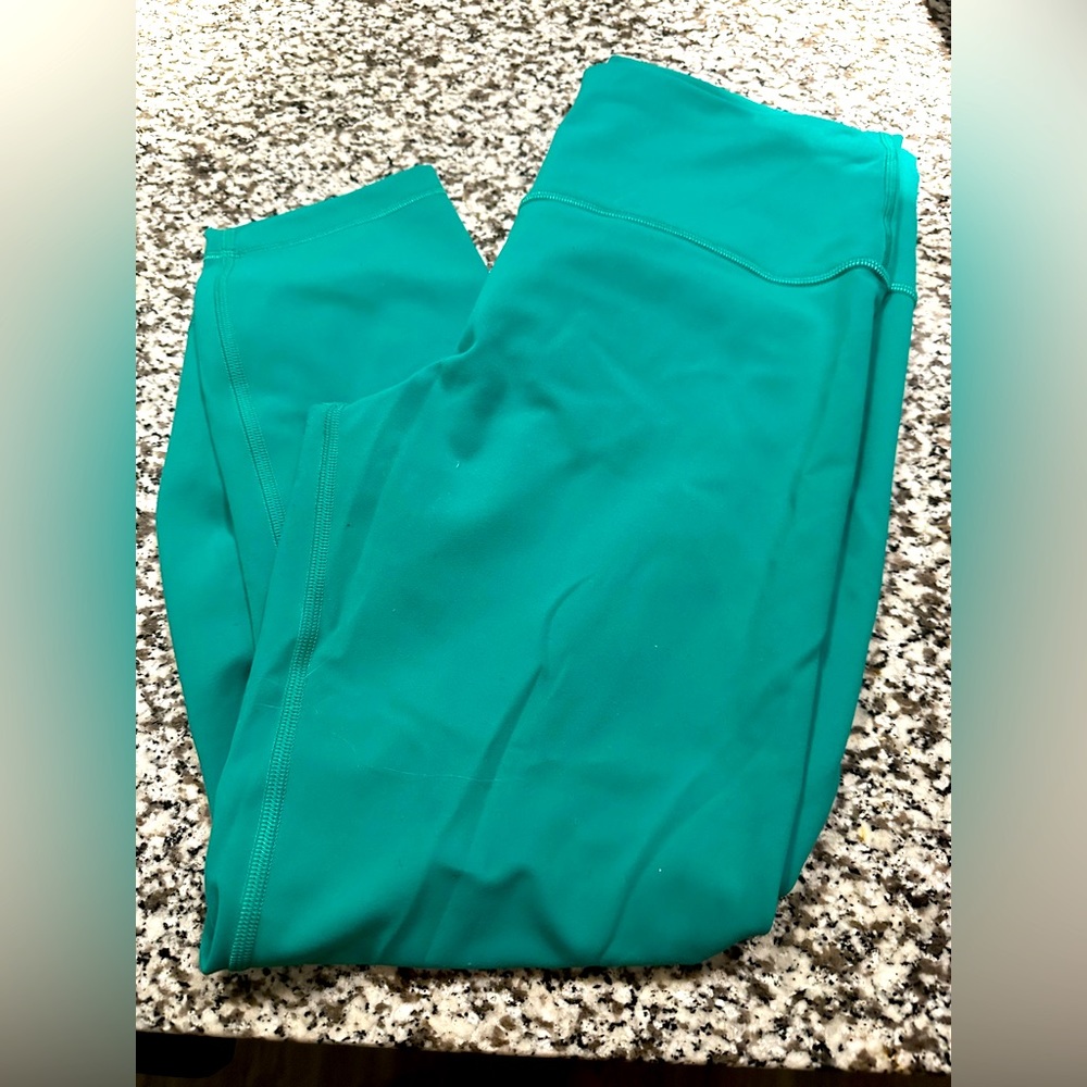Lululemon Wunder Train High Rise Crop 23”- Maldives Green